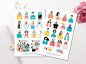 Preview: Masken Sticker Set